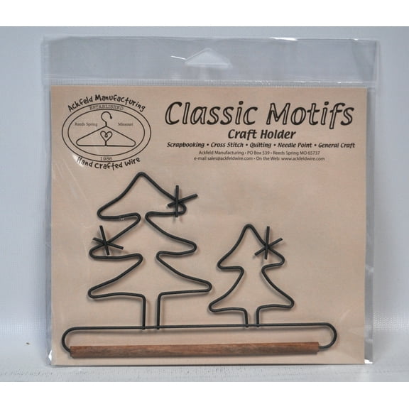 Classic Motifs 6 Inch Evergreen Craft Holder With Dowel