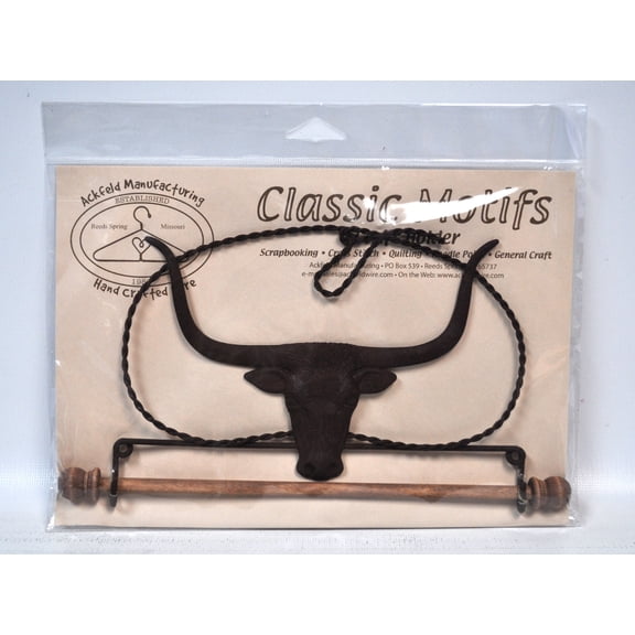 Classic Motifs 7.5 Inch Longhorn Craft Holder