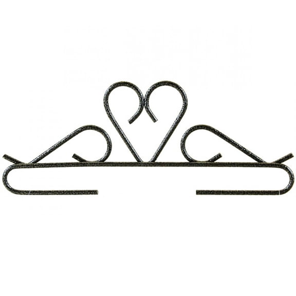 Classic Motifs Bell Pulls 12 Inch Heart 2 Piece Craft Holder