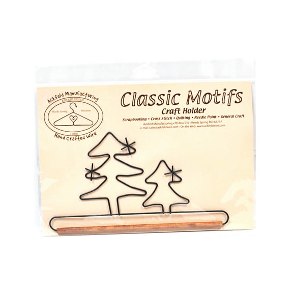 Classic Motifs Evergreen Tree 7.5 Inch Fabric Holder With Dowel