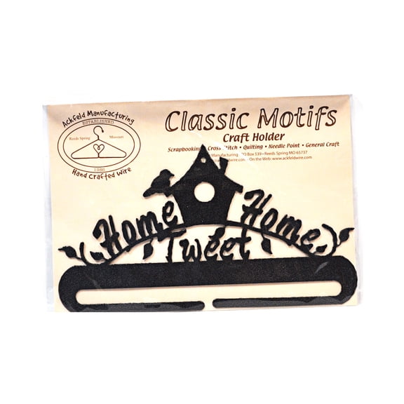 Classic Motifs Home Tweet Home 8 Inch Charcoal Split Bottom Craft Holder