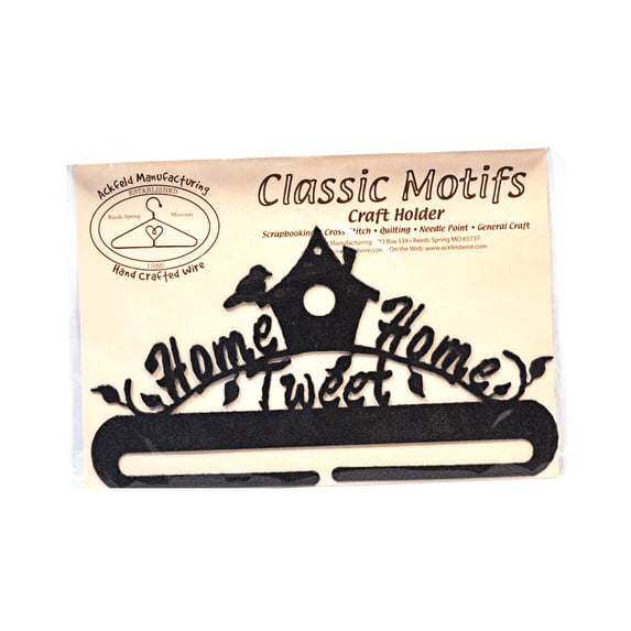 Classic Motifs Home Tweet Home 8 Inch Charcoal Split Bottom Craft Holder
