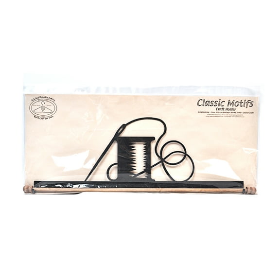 Classic Motifs Needle & Thread 22 Inch Charcoal Fabric Holder