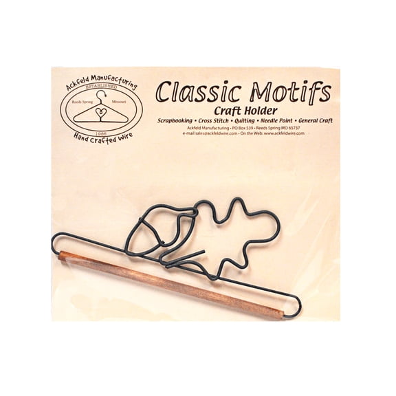 Classic Motifs Oak Leaf & Acorn 6 Inch Fabric Holder With Dowel