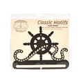 thumbnail image 1 of Classic Motifs Ships Wheel 8 Inch Copper Split Bottom Craft Holder, 1 of 1