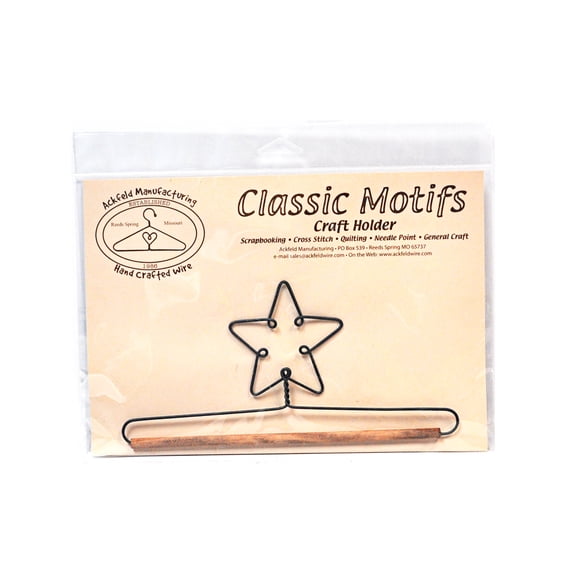 Classic Motifs Star With Dowel Craft Holder