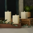 thumbnail image 1 of Classic Motion Flameless Square Candle 3pc Set - 3x5, 3x7, 3x9 Ivory, 1 of 4