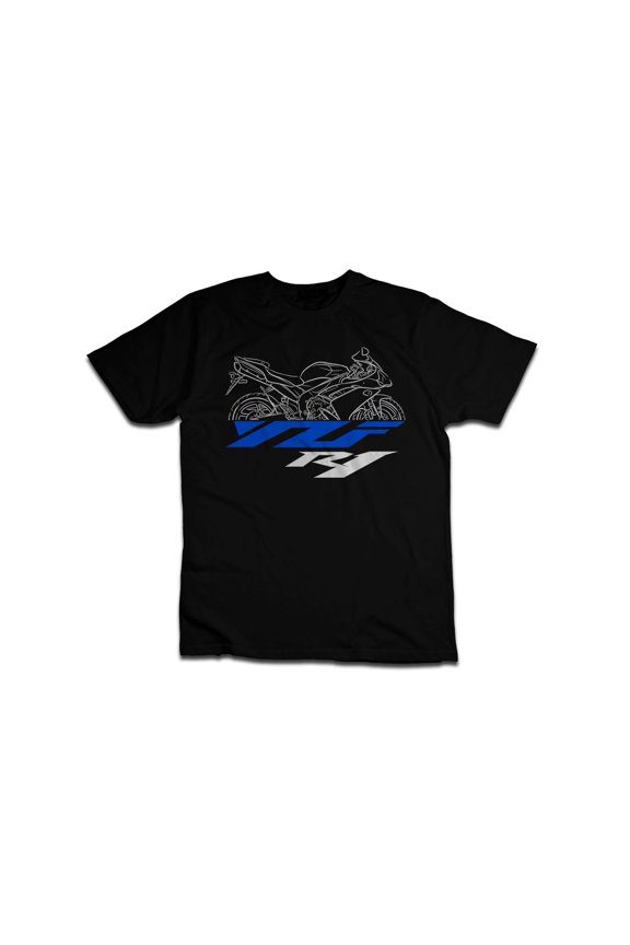 Classic Motorcycle-Inspired Biker T-Shirt for YZF-R1 Fans - 100% Cotton, Comfortable Fit
