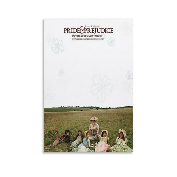 Classic Movie Pride And Prejudice Poster (14) Wall Art Picture Painting Poster Canvas Print Posters Artworks Bedroom Living Room Decor 08x12inch(20x30cm)