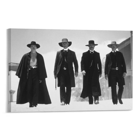 Classic Movies - Tombstone Vintage Poster Wall Art Decor Living Room Bedroom Kitchen Wall Decor Canvas Art Poster and Wall Art Picture Print Modern Family Bedroom Decor Posters