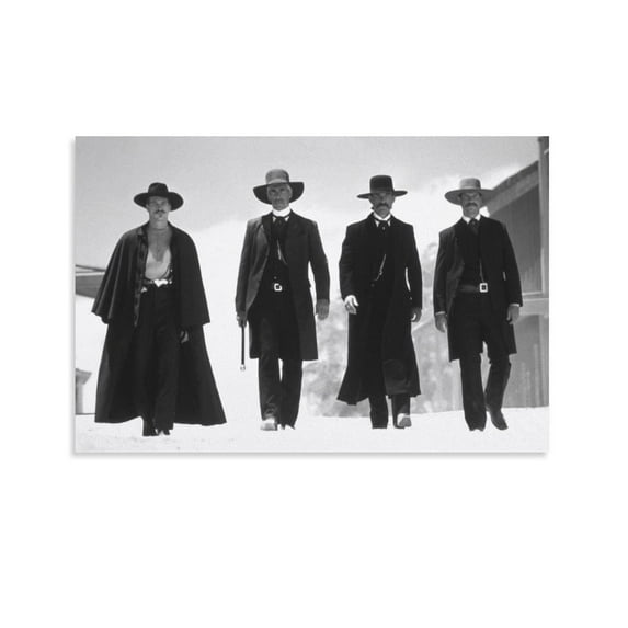 Classic Movies - Tombstone Vintage Poster Wall Art Decor Living Room Bedroom Kitchen Wall Decor Canvas Art Poster and Wall Art Picture Print Modern Family Bedroom Decor Posters