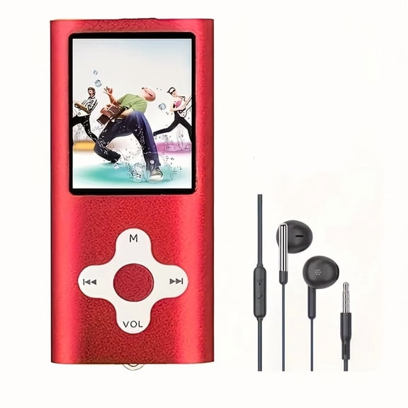 Classic Multi-color MP4 Player with HD Display - MP3 Audio, Video Playback, E-book & Image Browsing, Compact Lightweight Design (Choose No Memory or 32GB Card)