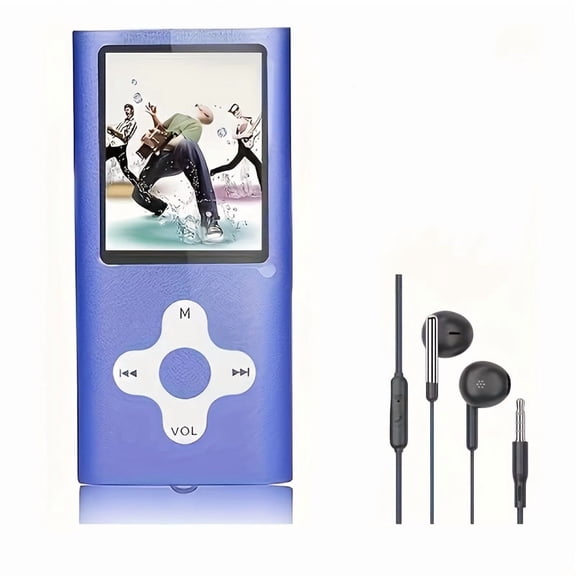 Classic Multi-color MP4 Player with HD Display - MP3 Audio, Video Playback, E-book & Image Browsing, Compact Lightweight Design (Choose No Memory or 32GB Card)