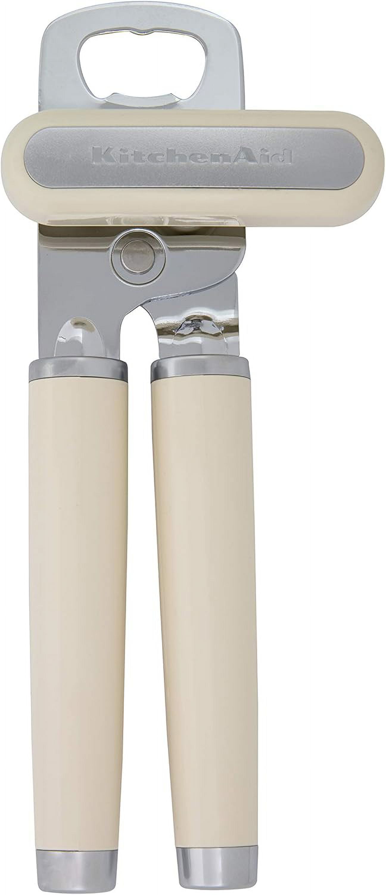Classic Multifunction Can Opener and Bottle Opener Easy to Use, Razor Sharp Stainless Steel Cutting Wheel, Soft Ergonomic Handles, Almond Cream - Walmart.com