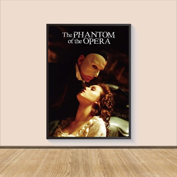 Classic Musical Horror Wall Art Opera House Gothic Phantom Decor, Stretched Canvas