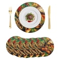 Classic Musical Instrument Round Placemats Set of 6 Abstract Oil ...
