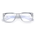 thumbnail image 1 of Classic Narrow Rectangle Horn Rim Blue Light Filter Computer Glasses [Slate], 1 of 8