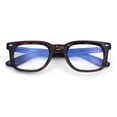 thumbnail image 1 of Classic Narrow Rectangle Horn Rim Blue Light Filter Computer Glasses [Tortoise], 1 of 8