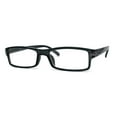 thumbnail image 1 of Classic Narrow Rectangular Spring Hinge Horned Powered Reading Glasses Slate +3.25, 1 of 4
