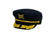 Classic Nautical Captain's Hat by Dorfman Pacific (Navy)