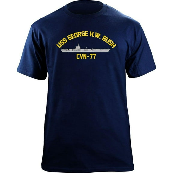 Classic Navy Aircraft Carrier George H.W. Bush CVN 77 Veteran T-Shirt