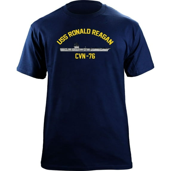 Classic Navy Aircraft Carrier Ronald Reagan CVN 76 Veteran T-Shirt