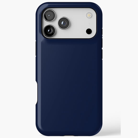Classic Navy Blue Nautical Solid Color Phone Case 17 11 12 13 14 15 16 Pro Max