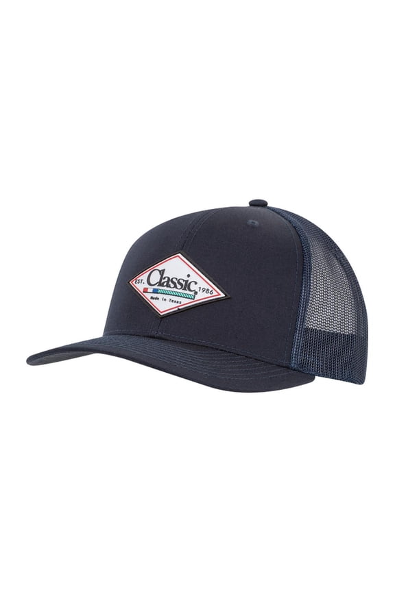 Navy Patch Logo Mesh Back Cap
