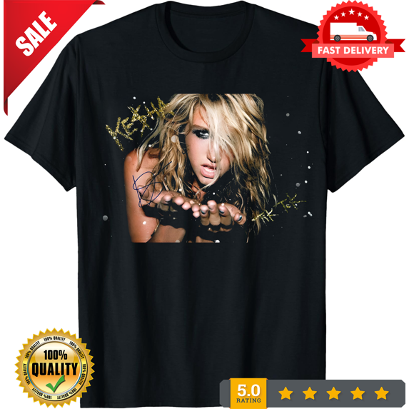 Classic New Rare Kesha Signature For Fans Heavy Cotton Black All Size Unisex Shirt TT143, LIMITED EDITION-TH64352