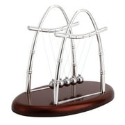 Classic Newton Cradle Balance Balls 5 Pendulum Balls Demonstrate Newtons Laws with Swinging Balls Physics Science Puzzle Desk Decor for Home and Office