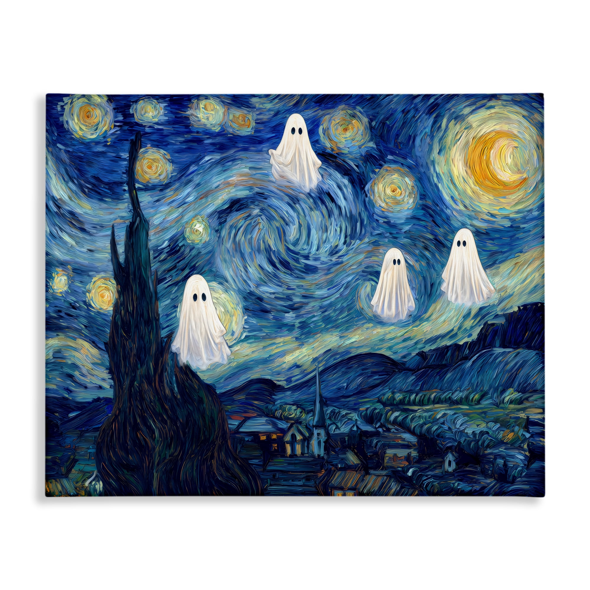 Classic Night Ghosties Canvas Wall Art, design by Arlington Prints