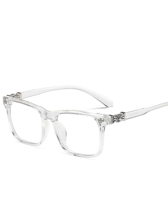 Classic Non-prescription Clear Lens Eyeglasses for Men andWomen Thick Square Frame Eyewear wuhaoyueshangmao