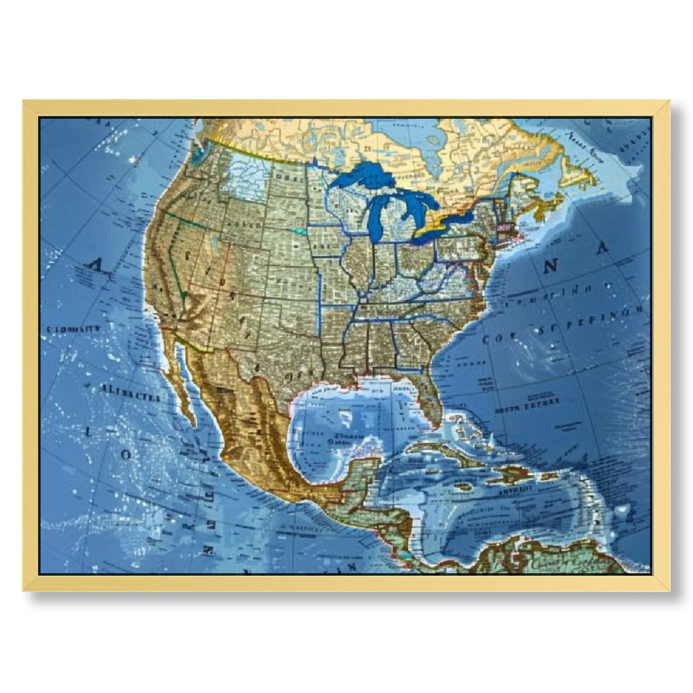 Classic North America Push Pin - Classic North America Push Pin Travel Map With Textured White Frame And Pins 8f42d3cb 3c81 4775 984d D3458241d11f.843525f467ac7a6dec797fd608fe3350