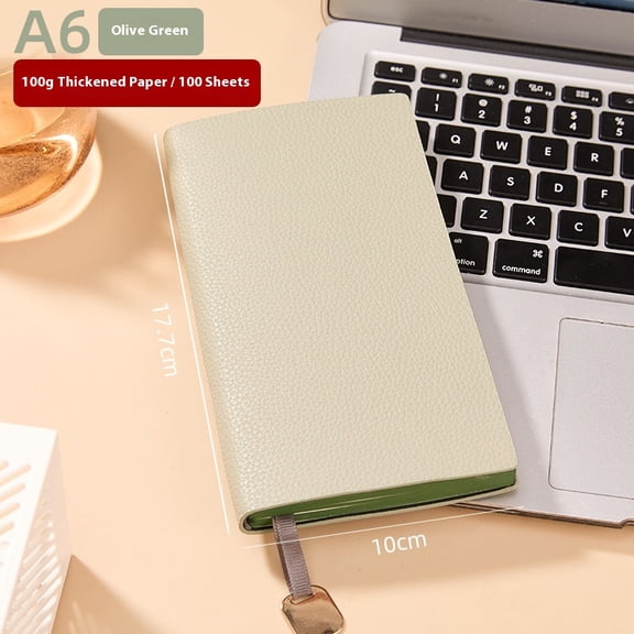 Classic Notebook, 256 Pages, Hardcover,for Writing, Work, School, Travel-A6 Green-Thick Paper, Lay Flat, Bookmark
