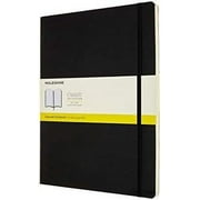 Classic Notebook, Soft Cover, XXL (8.5" X 11") Squared/Grid, Black, 192 Pages