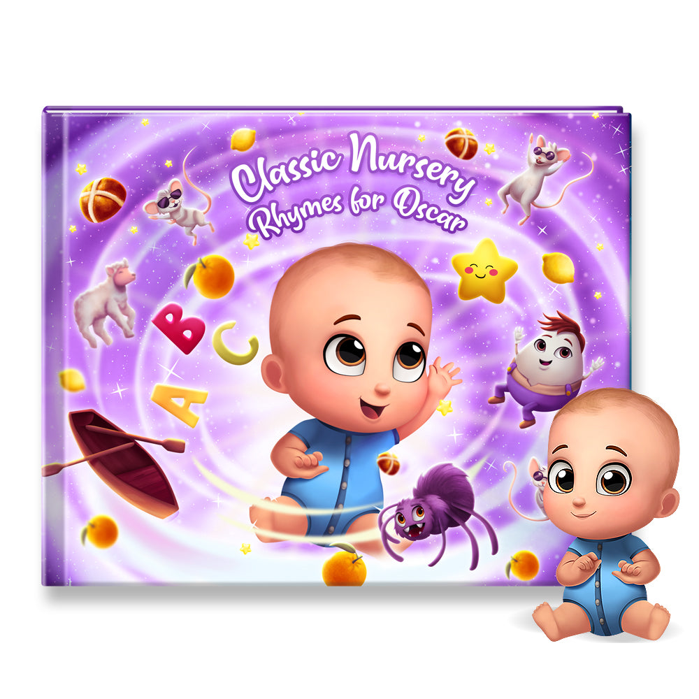 Classic Nursery Rhymes for Baby Personalized Story Book - Baby Gift ...