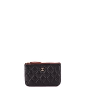 Classic O Case Pouch Quilted Caviar Mini By Rebag