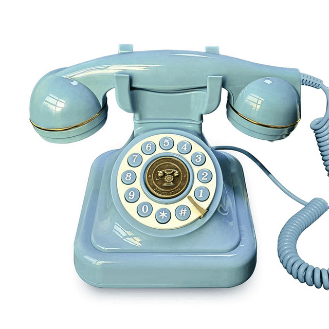 Classic Old Landline Telephone Home Plugin Telephone Vintage Rotary