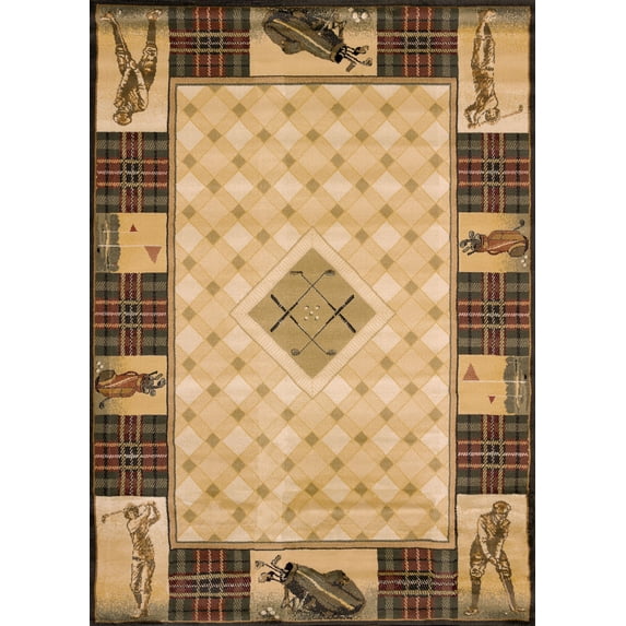 United Weavers Genesis Classic Open Natural Accent Rug 3'11" x 5'3"