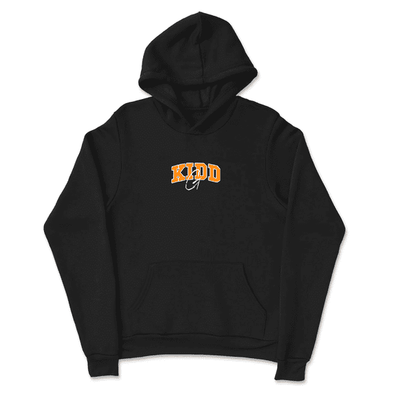 Classic Orange Logo Kidd G Merch Hoodie - Singer Unisex Cotton Pullover, Long Sleeve Hooded Casual Streetwear for Men Women,L,1