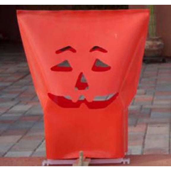 Classic Orange Pumpkin Halloween Luminaria Light Set, RC Style, Outdoor Walkway Lights, 10-Pack by Playezze Made in America- free ship in America