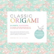 Classic Origami Kit 60 Beautiful Sheets, 30 Stickers, and 10-Project Booklet, Paperback
