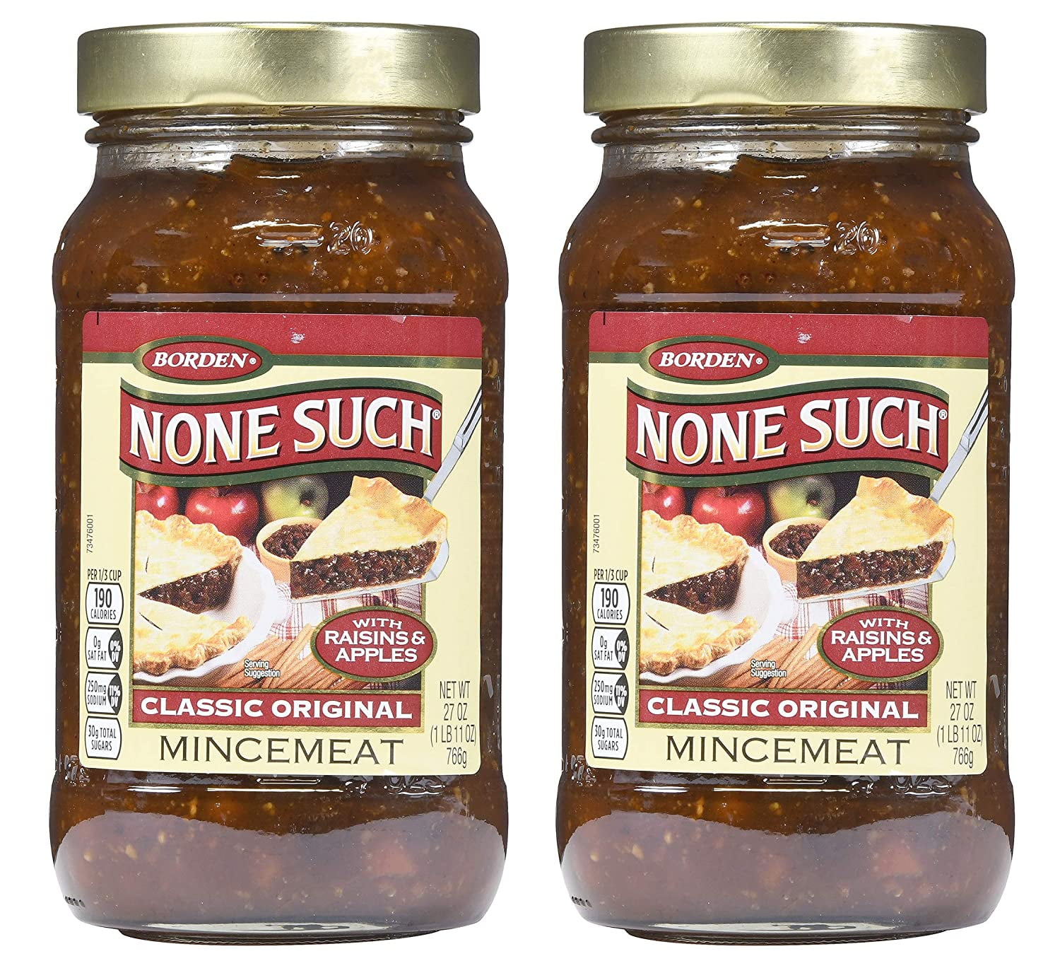 Classic Original Mincemeat, with s Raisins, Gourmet, All Natural, No