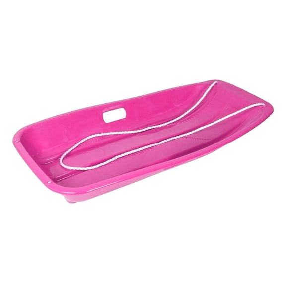 Classic Outdoor Snow Sled Comfortable Durable Sledge Winter Toboggan