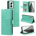 thumbnail image 1 of Classic PU Leather Flip Case for Motorola Moto G Power 2023, Wallet Case with Card Slots & Cash Pocket Kickstand Wrist Strap Full Body Protection Folio Cover for Moto G Power 2023, Green, 1 of 7