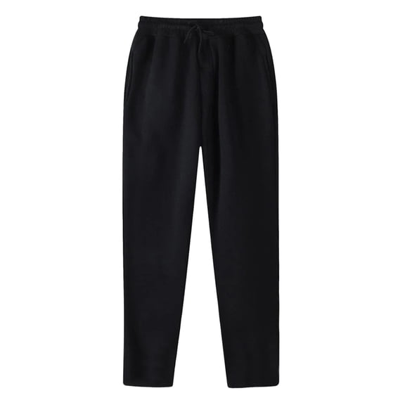 Classic Pants For Women Lined Straight Leg Bottom Sweatpants Joggers High Waist Yoga Lightweight Soft Elastic Waisted Office Long Slacks Fashion Stretch Yoga Business Trouser