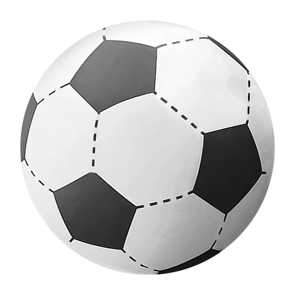 Classic Pattern Soccer Ball Durable Synthetic Leather Material Standard Size for Training and Recreational Play Suitable for Indoor Outdoor Use