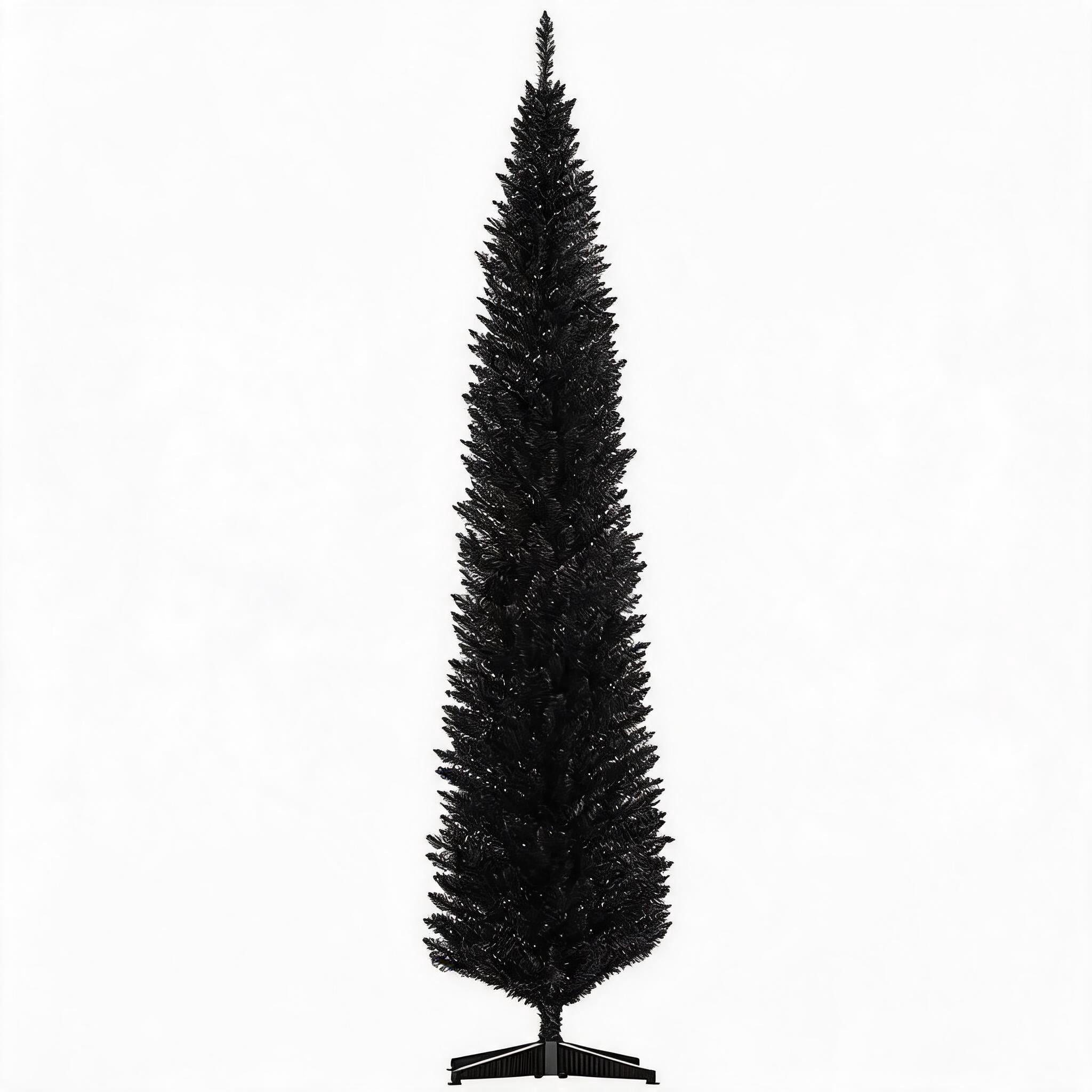 Classic Pencil Christmas Tree with Easy Setup for Cozy Holiday Vibe