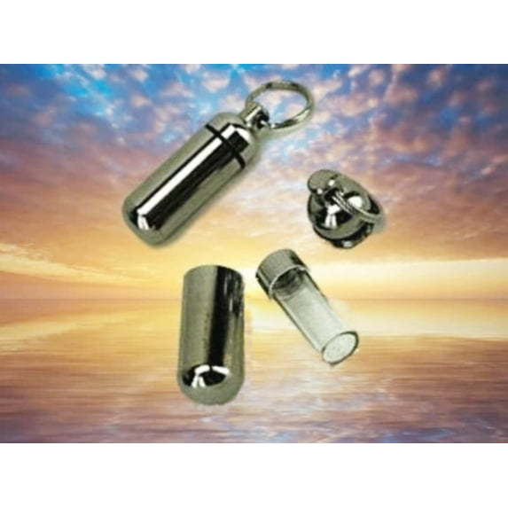 Classic Personal Anointing Oil or Holy Water Holder with Velvet Pouch