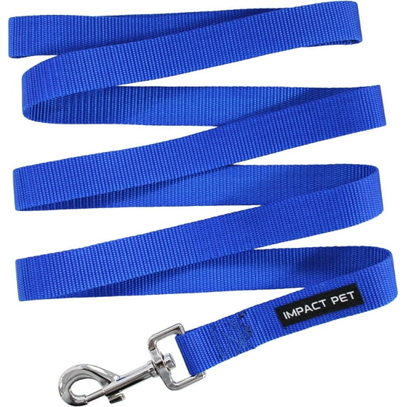 Classic Pet Supplies; Solid and Patterned Super-Durable Dog Leashes, Blue Medium
